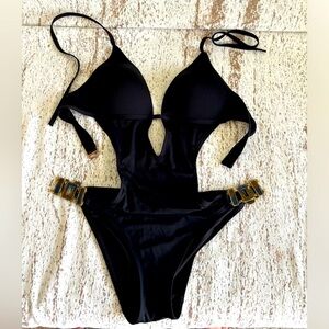 Victoria's Secret Limited Edition Black One-Piece Swimsuit with Keyhole Design